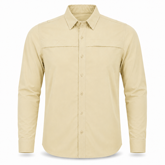 Long Sleeve Solid Lifestyle Button Down w/ REPEL-X