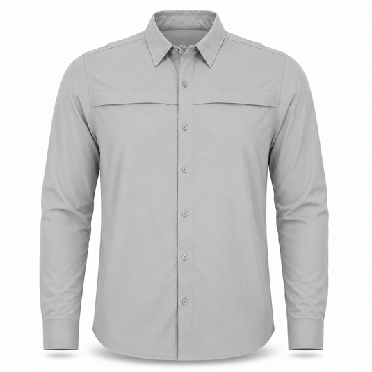 Long Sleeve Solid Lifestyle Button Down w/ REPEL-X