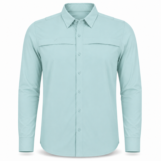 Long Sleeve Solid Lifestyle Button Down w/ REPEL-X