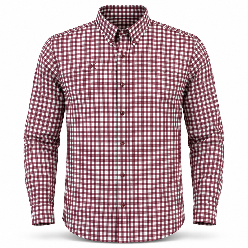 Load image into Gallery viewer, Long Sleeve Patterned Lifestyle Button Down w/ REPEL-X

