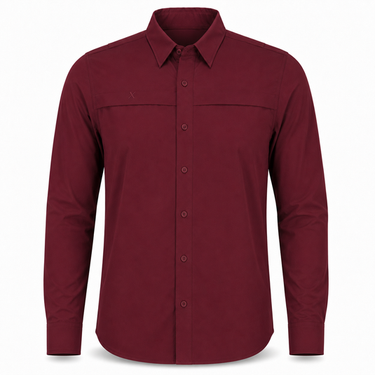 Long Sleeve Solid Lifestyle Button Down w/ REPEL-X