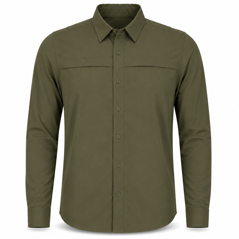Load image into Gallery viewer, Long Sleeve Solid Lifestyle Button Down w/ REPEL-X
