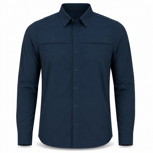 Long Sleeve Solid Lifestyle Button Down w/ REPEL-X