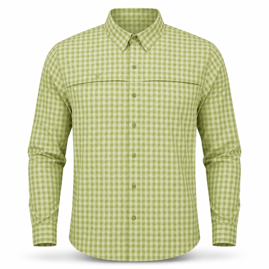 Long Sleeve Patterned Lifestyle Button Down w/ REPEL-X