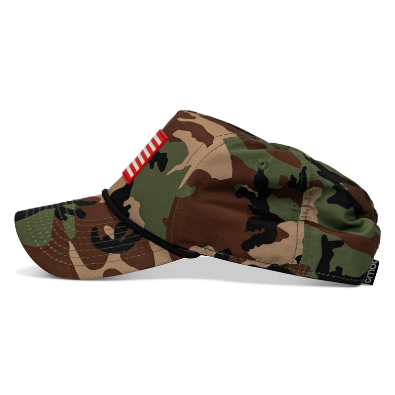 Load image into Gallery viewer, American Flag PVC Patch Waterproof Weekender Snapback
