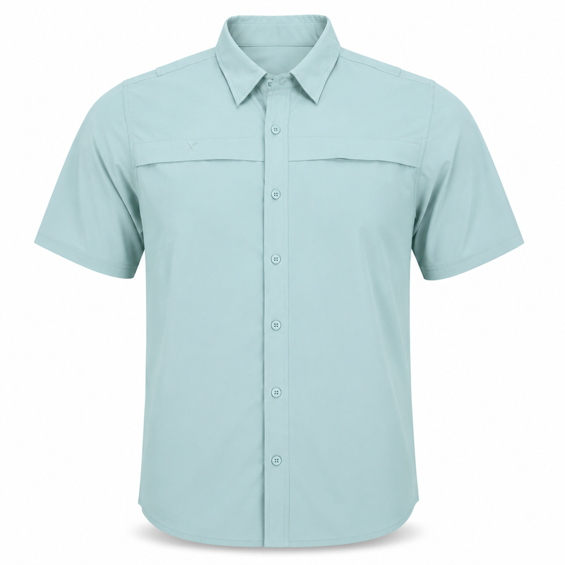 Load image into Gallery viewer, Short Sleeve Solid Lifestyle Button Down w/ REPEL-X
