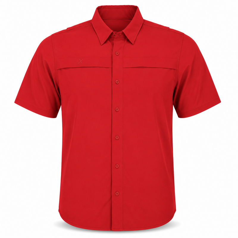 Load image into Gallery viewer, Short Sleeve Solid Lifestyle Button Down w/ REPEL-X
