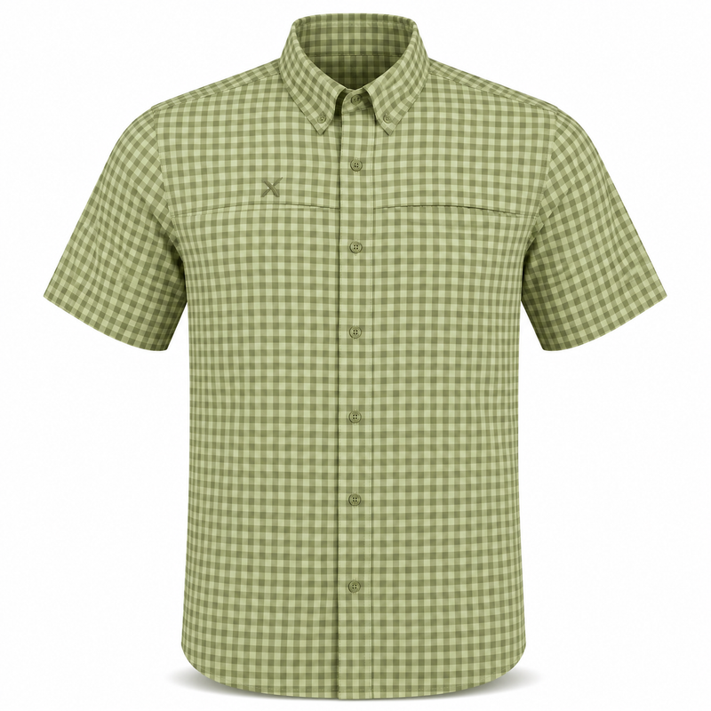 Load image into Gallery viewer, Short Sleeve Patterned Lifestyle Button Down w/ REPEL-X
