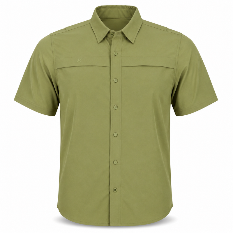 Load image into Gallery viewer, Short Sleeve Solid Lifestyle Button Down w/ REPEL-X
