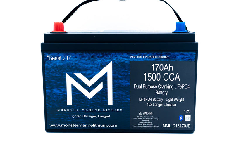 Load image into Gallery viewer, 1500 CCA 170AH Dual Purpose Cranking Lithium Beast 2.0 Bluetooth
