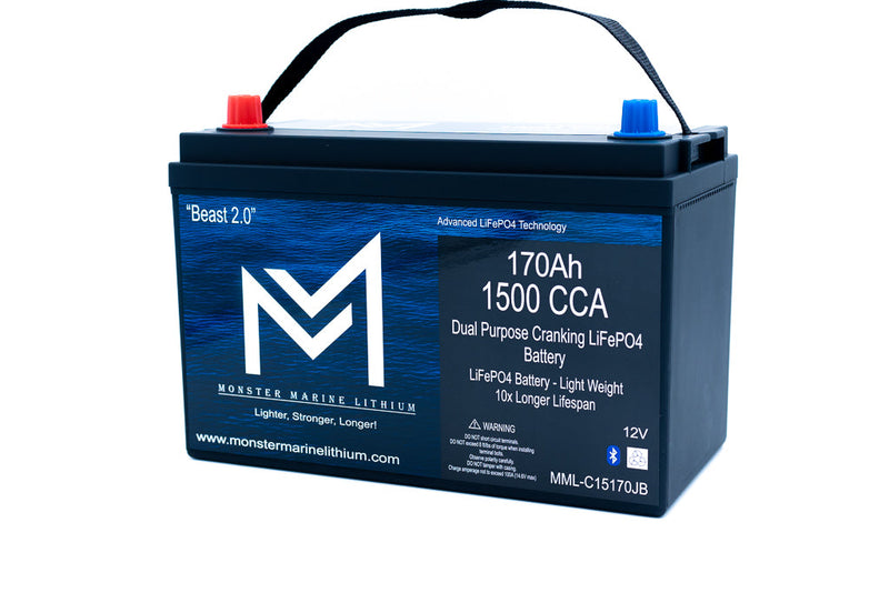 Load image into Gallery viewer, 1500 CCA 170AH Dual Purpose Cranking Lithium Beast 2.0 Bluetooth
