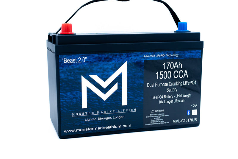 Load image into Gallery viewer, 1500 CCA 170AH Dual Purpose Cranking Lithium Beast 2.0 Bluetooth
