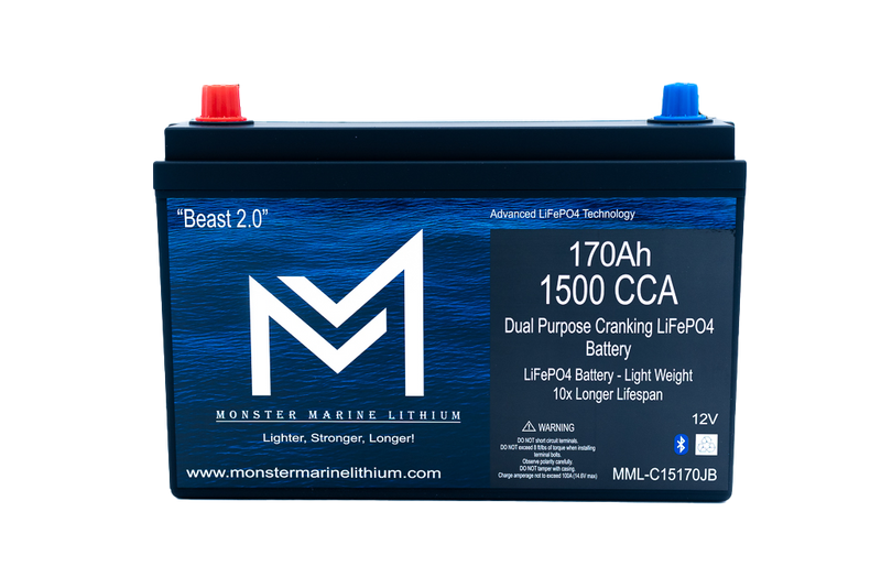 Load image into Gallery viewer, 1500 CCA 170AH Dual Purpose Cranking Lithium Beast 2.0 Bluetooth
