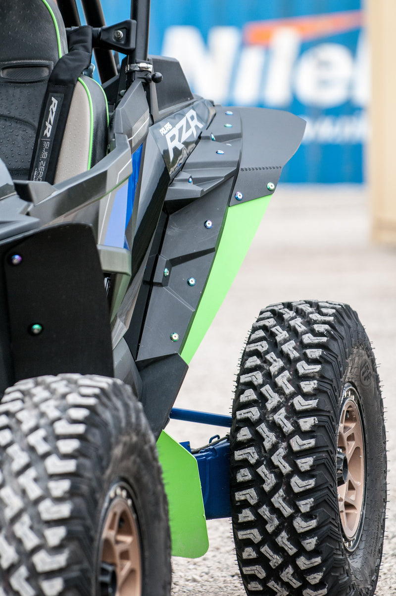 Load image into Gallery viewer, Polaris RZR Turbo S Rokblokz Mud flaps
