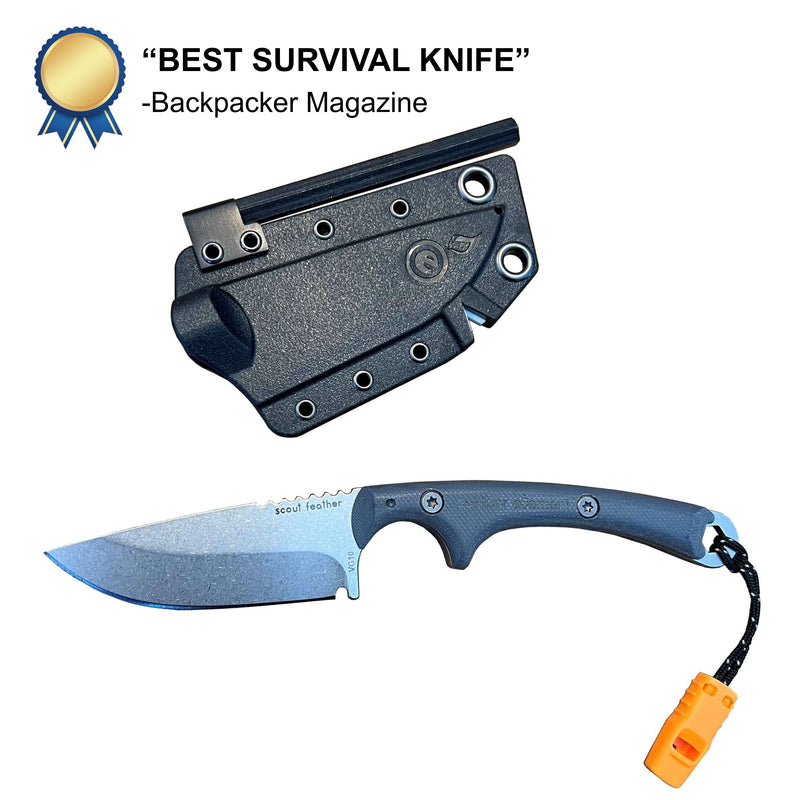 Load image into Gallery viewer, Scout Feather Adventure Survival Knife
