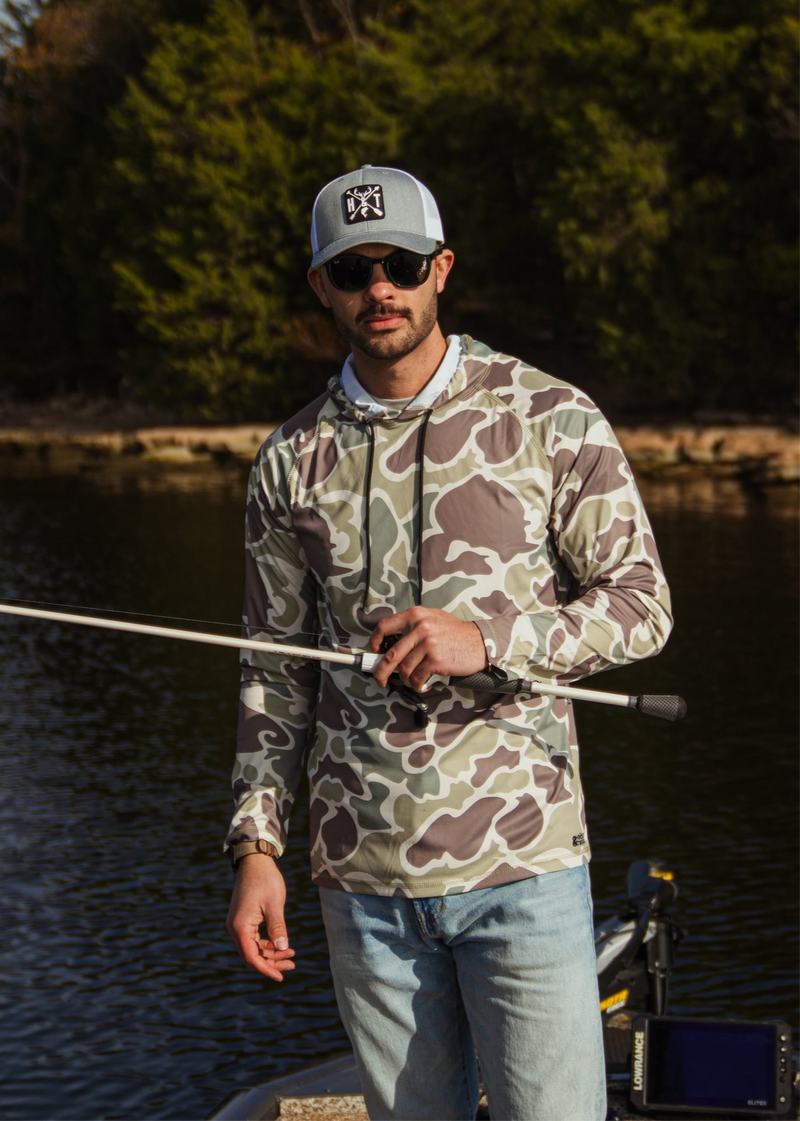 Load image into Gallery viewer, Men's Old School Camo Performance Hoodies
