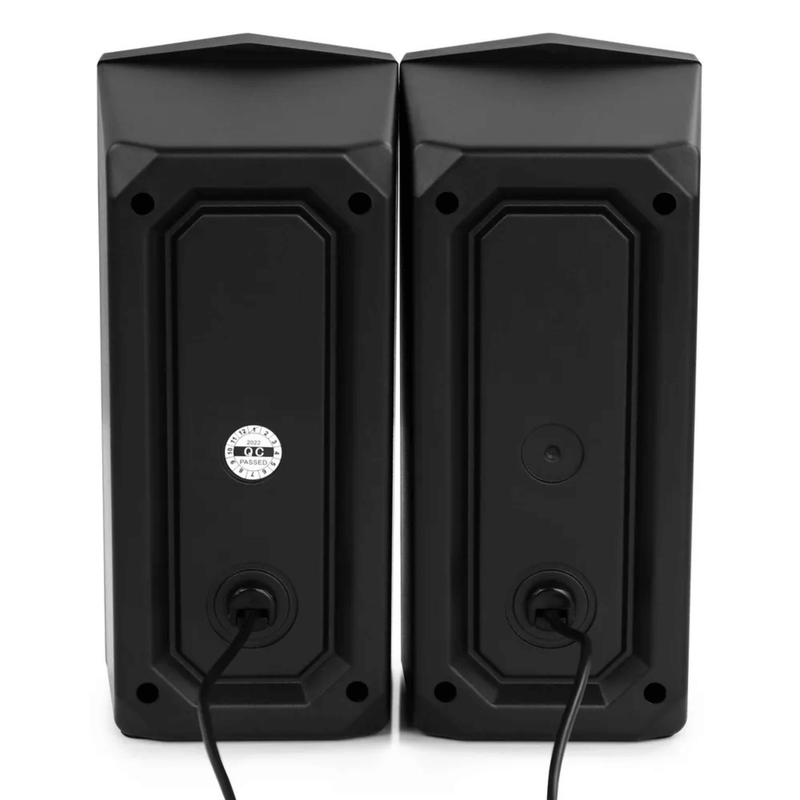 Load image into Gallery viewer, beFree Sound Dual 2.0 Computer Gaming Speakers with LED RGB Lights

