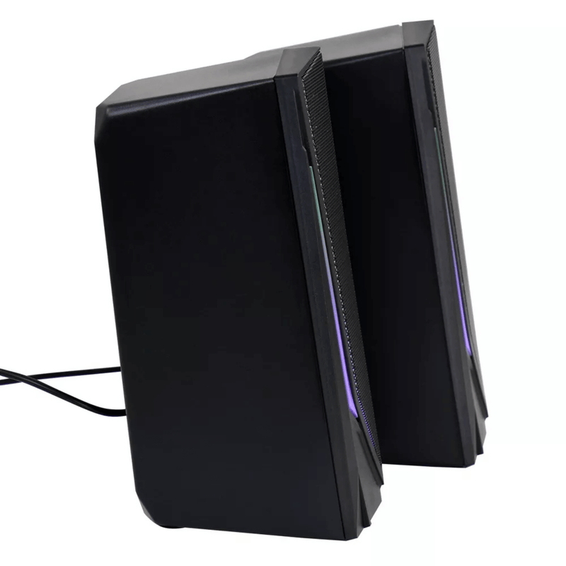 Load image into Gallery viewer, beFree Sound Dual 2.0 Computer Gaming Speakers with LED RGB Lights

