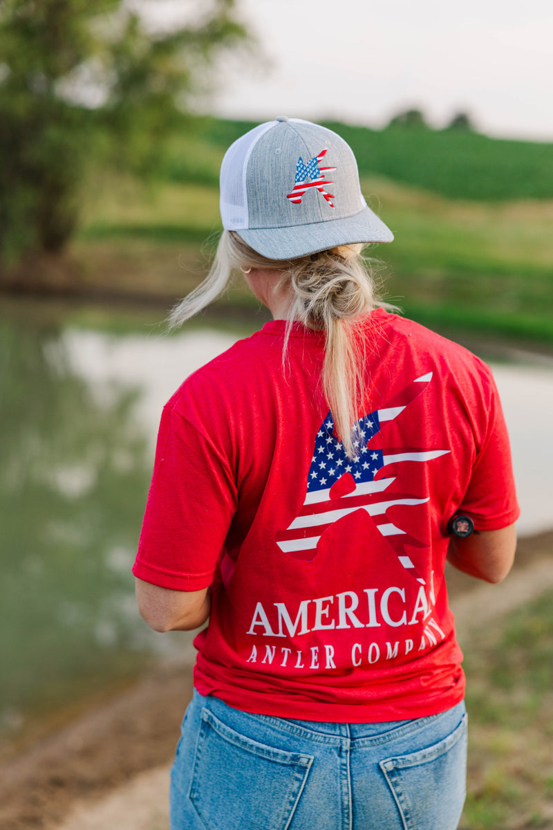 Load image into Gallery viewer, America Antler Snapback Hat
