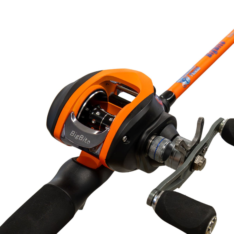 Load image into Gallery viewer, Reaction Tackle Fishing Rod and Baitcasting Reel Combo - Big Bite
