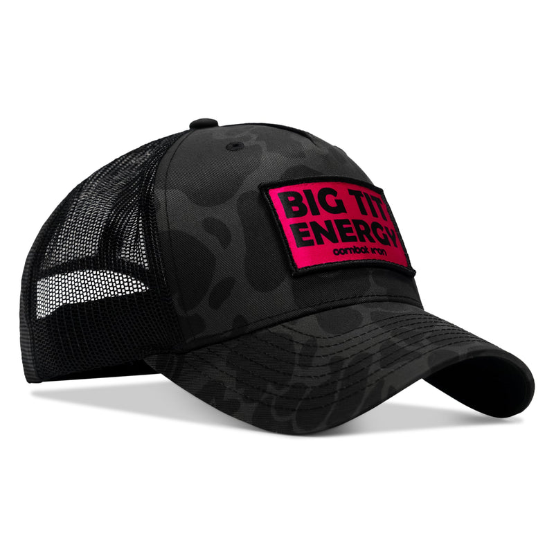 Load image into Gallery viewer, Big Tit Energy Pink Patch Snapback Hat
