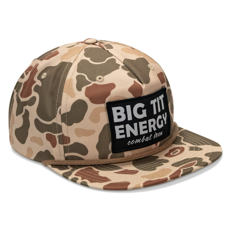 Load image into Gallery viewer, Big Tit Energy Patch Flatbill Snapback Hat
