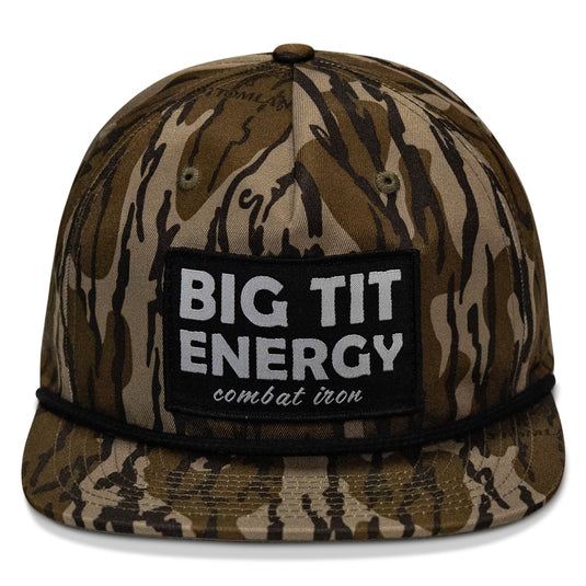 Big Tit Energy Patch Flatbill Snapback Hat