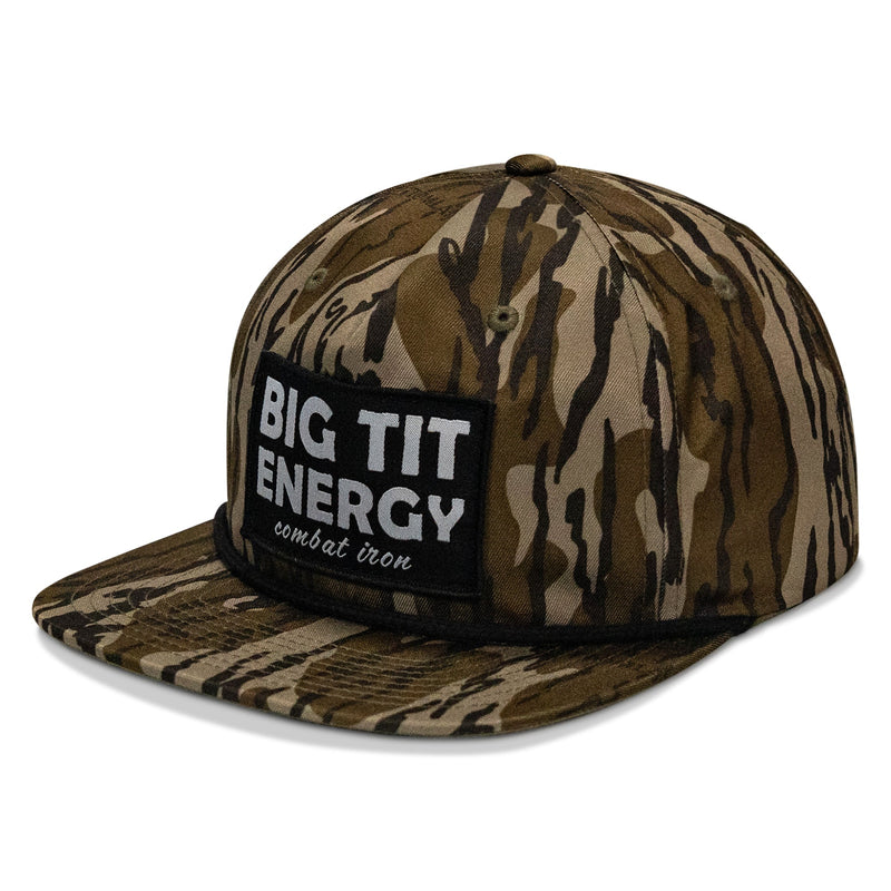 Load image into Gallery viewer, Big Tit Energy Patch Flatbill Snapback Hat
