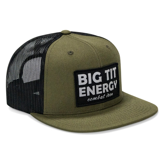 Big Tit Energy Patch Flatbill Snapback Hat