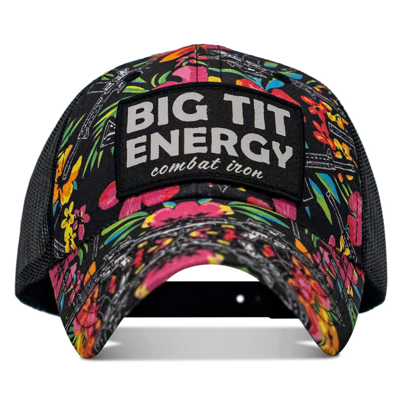 Load image into Gallery viewer, Big Tit Energy Patch Ripstop Mesh Snapback Hat
