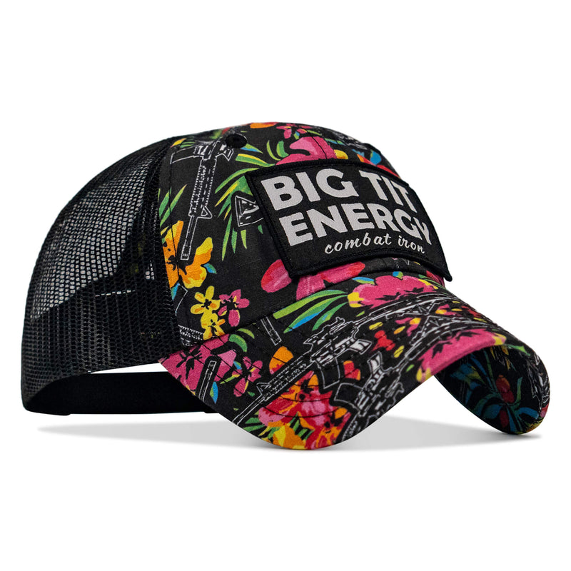Load image into Gallery viewer, Big Tit Energy Patch Ripstop Mesh Snapback Hat
