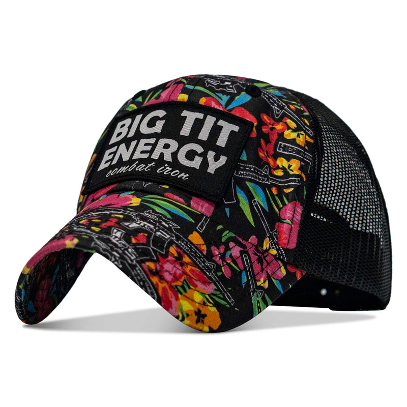Load image into Gallery viewer, Big Tit Energy Patch Ripstop Mesh Snapback Hat
