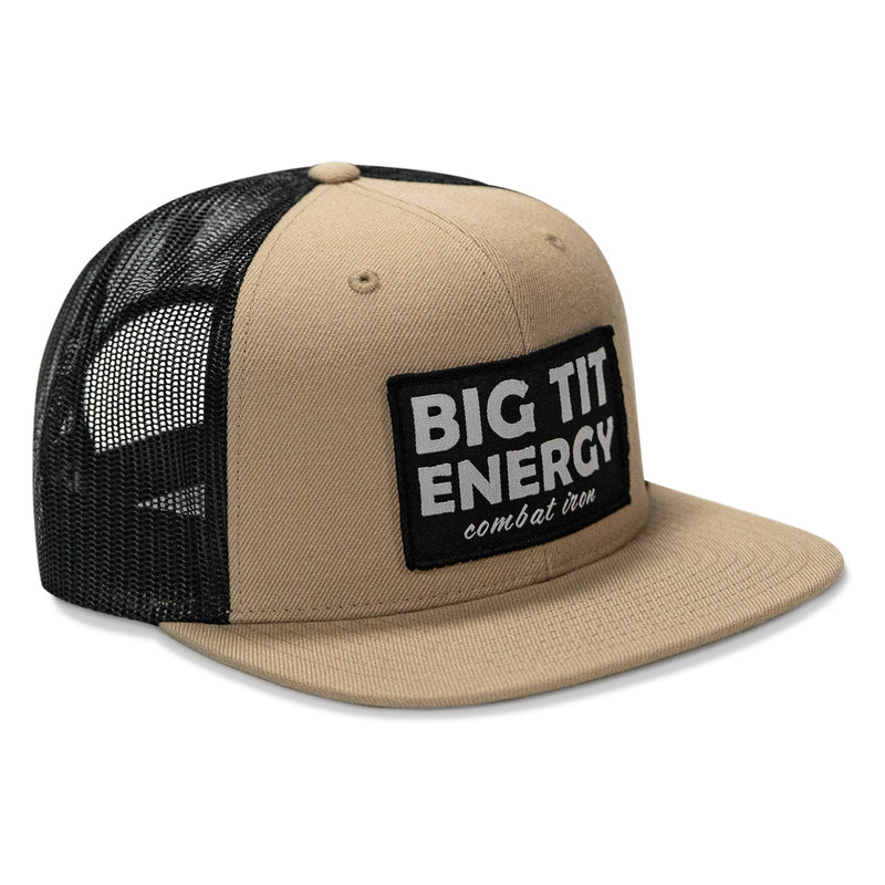 Load image into Gallery viewer, Big Tit Energy Patch Flatbill Snapback Hat
