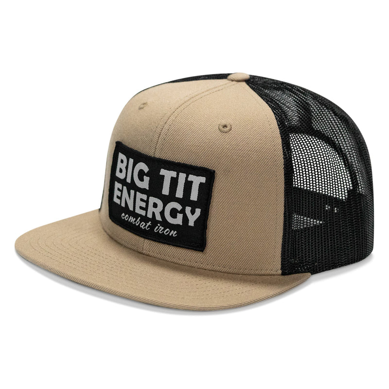 Load image into Gallery viewer, Big Tit Energy Patch Flatbill Snapback Hat
