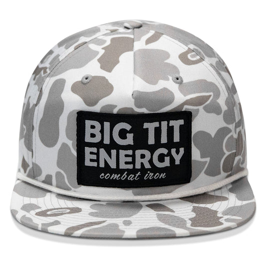Big Tit Energy Patch Flatbill Snapback Hat