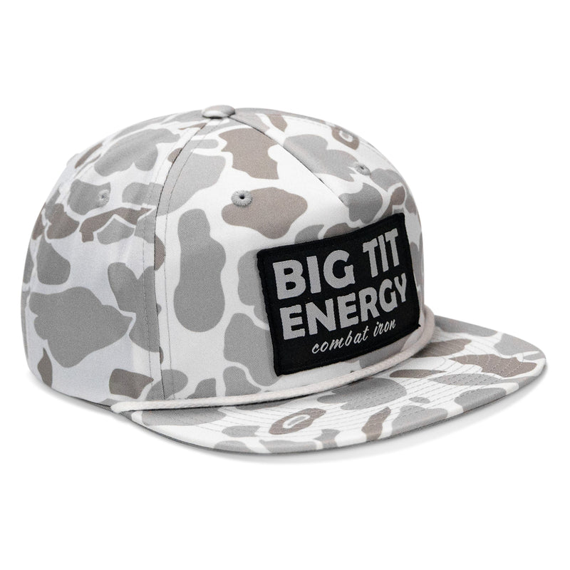 Load image into Gallery viewer, Big Tit Energy Patch Flatbill Snapback Hat
