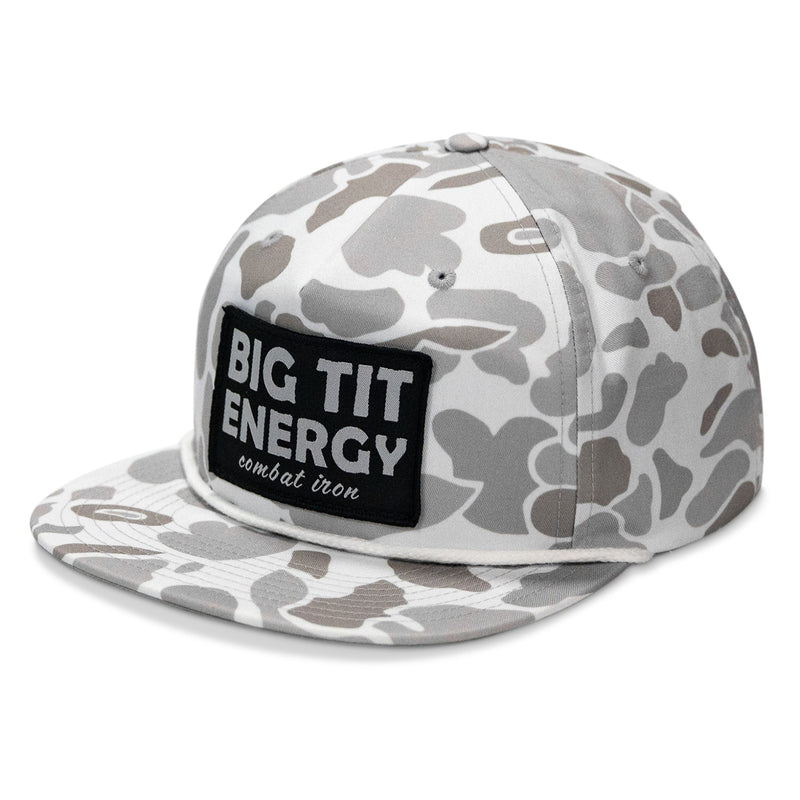 Load image into Gallery viewer, Big Tit Energy Patch Flatbill Snapback Hat
