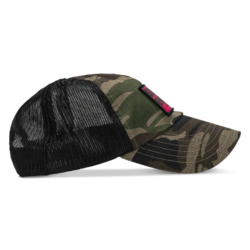 Load image into Gallery viewer, Big Tit Energy Pink Patch Tactical Ripstop Mesh Snapback Hat
