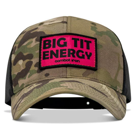 Big Tit Energy Pink Patch Snapback Hat