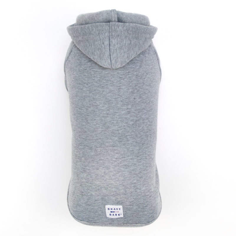 Load image into Gallery viewer, Brave Bark Hooded Dog Fleece - Heather Grey
