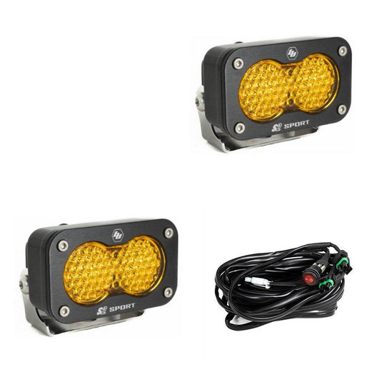Baja Designs S2 Sport LED Light Pods - Amber (2 Sets)