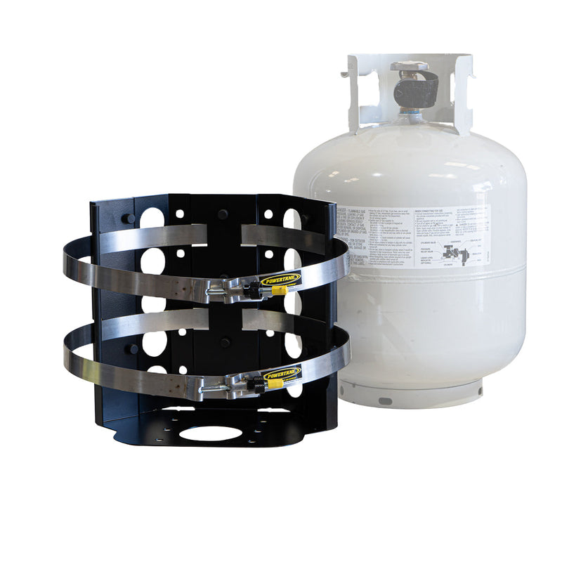 Load image into Gallery viewer, Sumatra MARINE Bracket for 20 lb. Steel BBQ Propane Tank
