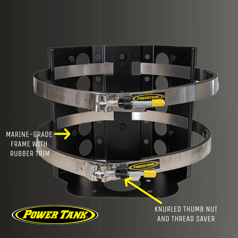 Load image into Gallery viewer, Foraker MARINE Bracket for 17 lb and 22 lb Viking Composite Propane Tank
