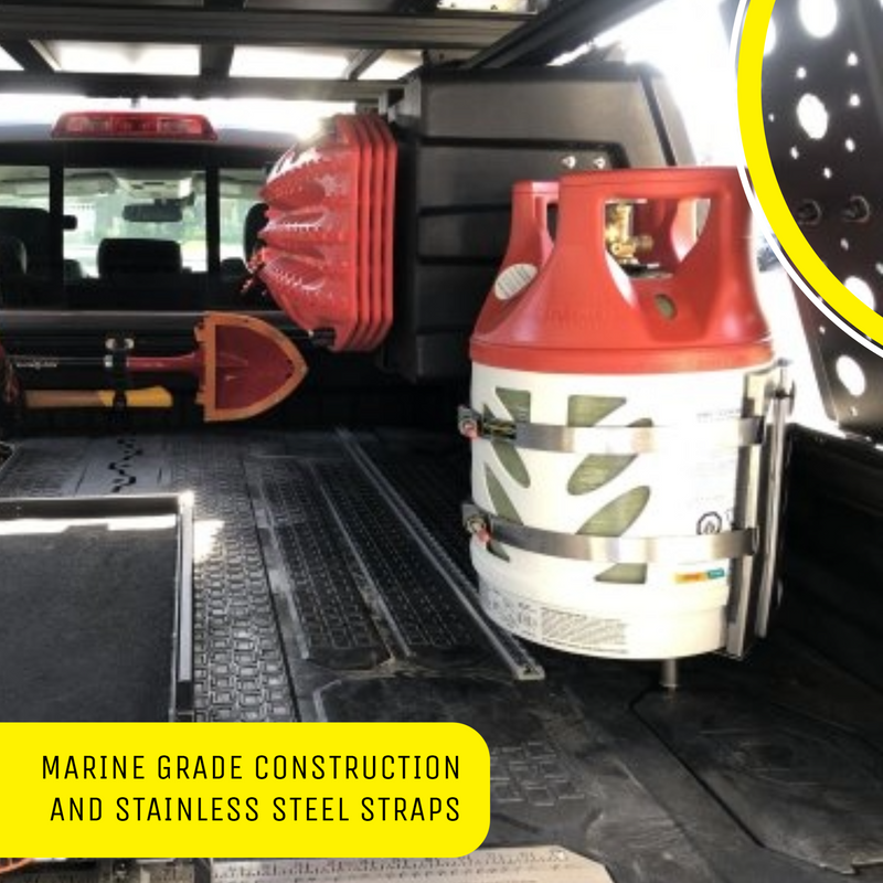 Load image into Gallery viewer, Foraker MARINE Bracket for 17 lb and 22 lb Viking Composite Propane Tank
