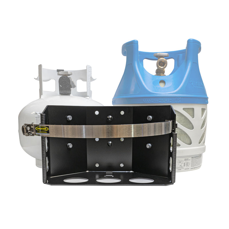 Load image into Gallery viewer, Tor LOCKER Bracket for 11 lb Squatty Propane Tank &amp; 11 lb Viking Composite Tank

