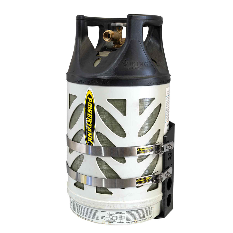 Load image into Gallery viewer, Shasta LOCKER Bracket for 20 lb steel and 17, 22 lb Viking propane tanks
