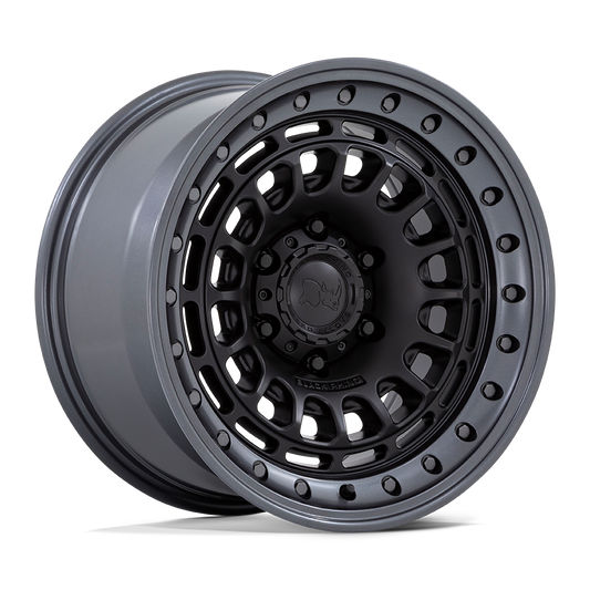 Black Rhino Hard Alloys Br014 Sahara Matte Black W/ Gunmetal Lip