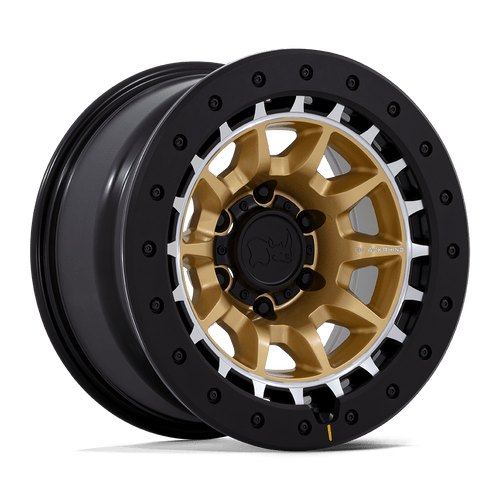 Black Rhino Hard Alloys Br016 Tusk Matte Gold W/ Machined Ring