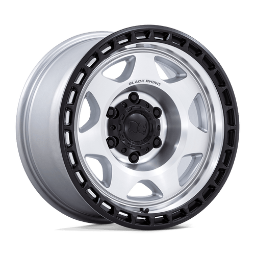 Black Rhino Hard Alloys Br018 Voyager Silver Machined Face W/ Matte Black Lip