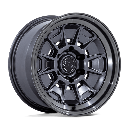 Black Rhino Hard Alloys Br021 Mondo Matte Gunmetal W/ Gloss Gray Lip